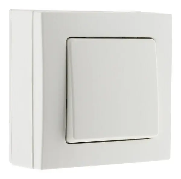 Lot de 3 interrupteurs en saillie Bel Vue - Blanc - Zenitech Prix Choc