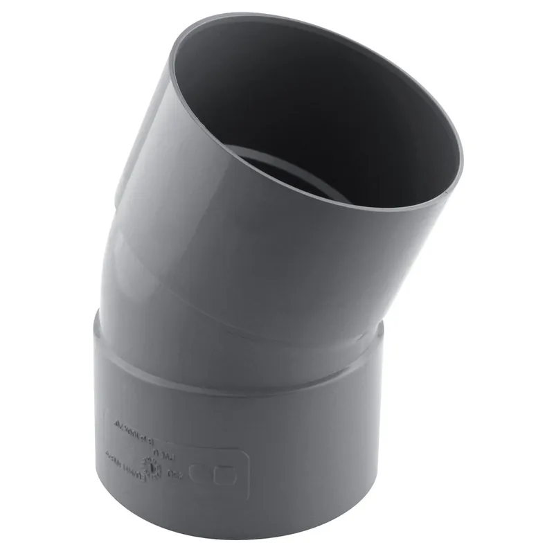 Coude PVC évacuation 20° femelle/femelle Ø100 - FITT Promotion