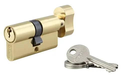 Prix Cassé Cylindre de serrure à bouton 30 x 30 mm laiton 3 clés THIRARD