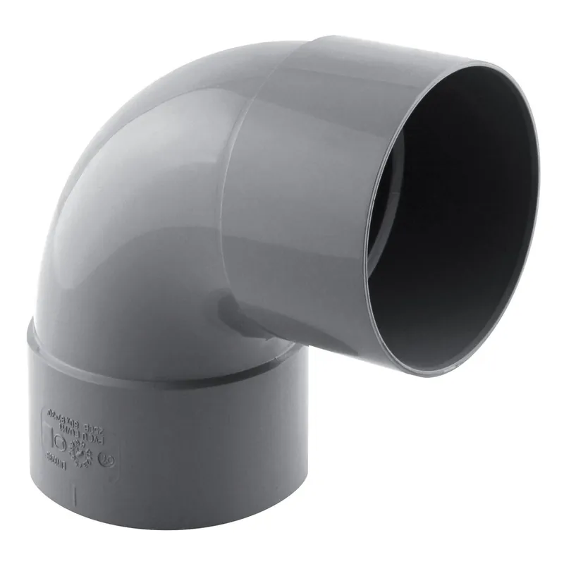 Coude PVC évacuation 87° femelle/femelle Ø80 - FITT Prix Choc