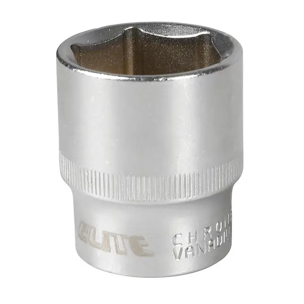 Douille 6 pans 27mm - acier - entraînement 1/2 pouce ELITE Prix Réduit