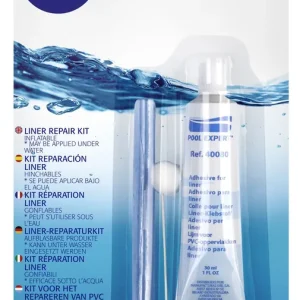 Kit de réparation liner piscine avec colle et rustines transparentes GRE Prix Promo