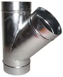 Té oblique 45 ° de distribution d‘air chaud 3 sorties diamètre 125 mm AUTOGYRE Offre Limitée
