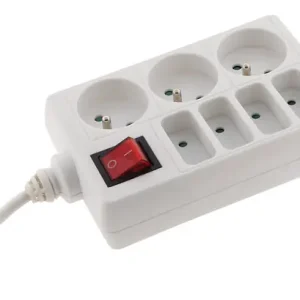 Vente Flash Bloc multiprise 7 prises mixte 6A/16A - Blanc - 3680W ZENITECH