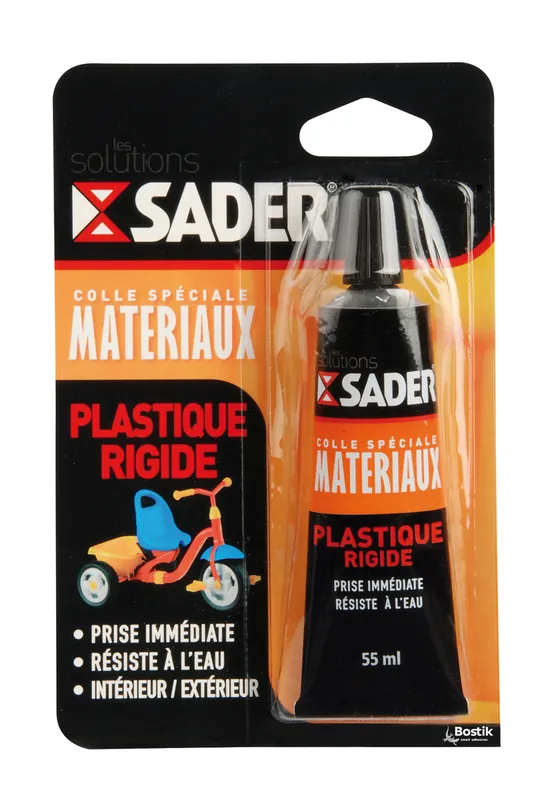 Colle solvant plastiques rigides tube 55 ml SADER Produit De Marque
