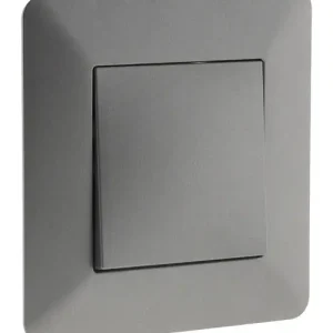 Bouton poussoir encastrable - Plastique - Titanium - 2300 W ZENITECH Super Prix