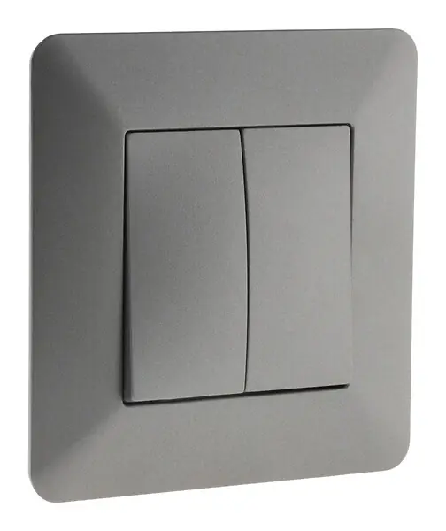 Interrupteur double va-et-vient Artezo Titanium 10A ZENITECH Nouvel Arrivage