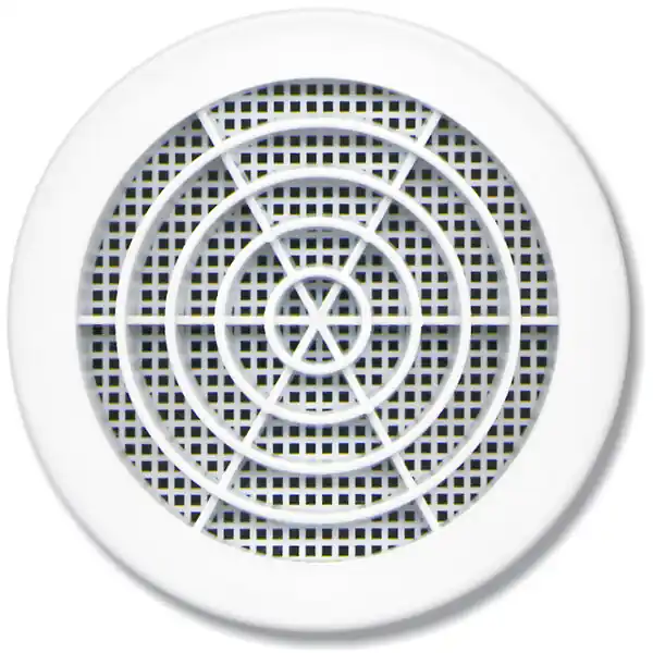 Must-Have Grille concentrique en plastique - Blanc - Diam.100mm AUTOGYRE