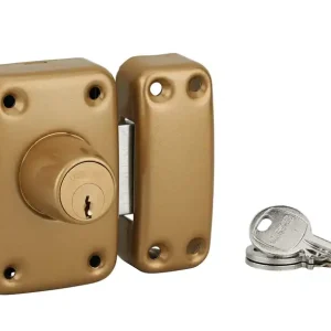 Verrou de porte d‘entrée vitrée Apache à cylindre double entrée 45 mm 3 clés THIRARD Meilleure Vente