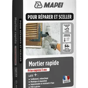 Quantité Limitée Mortier rapide - Prise 5 min - Sac 2,5kg MAPEI