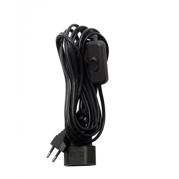 Prolongateur H03VVH2F 2x0,75mm² 2,5A 4m + interrupteur - Chacon Nouvelle Collection
