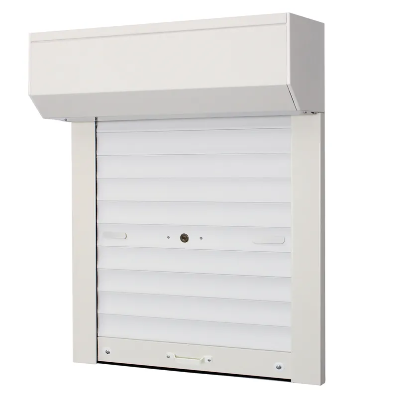 Vente Directe Volet roulant manuel avec tirage direct en lames PVC blanches H 2200 x L 1000 mm