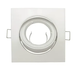 Anneau orientable encastré aluminium carré Blanc pour spot EASYLIGHT Authentique