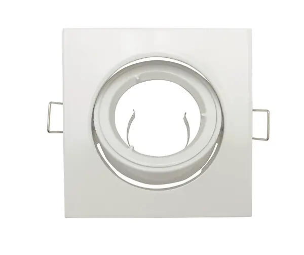 Anneau orientable encastré aluminium carré Blanc pour spot EASYLIGHT Authentique