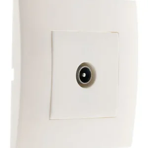 Expédition Rapide Prise TV Simplea montée - module large - blanc - Zenitech