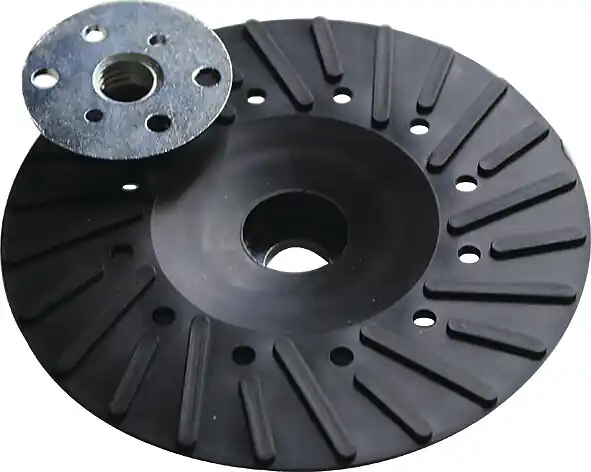 Plateau caoutchouc ventilé 125mm - M14 - Pour disque fibre LEMAN Achat Immédiat