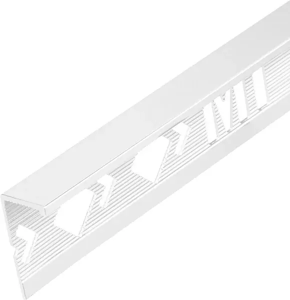 Vente Flash Profil d‘arrêt équerre PVC blanc - 8 mm - L.2,50 m MAT INTER