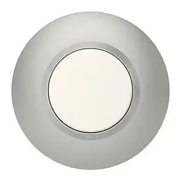 Plaque ronde Dooxie 1 poste - Aluminium - Diam.100 mm LEGRAND Prix Choc