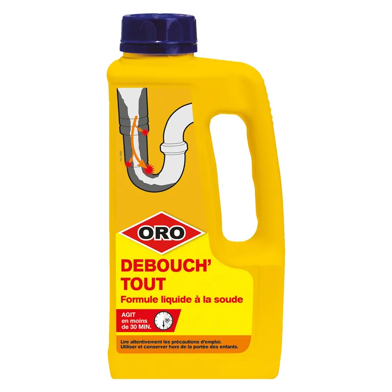 Top Vente Déboucheur liquide à la soude Débouch‘tout 1 l ORO