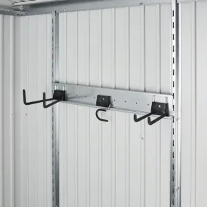 Nouveauté Rails et crochets pour abri de jardin et armoire Biohort Livraison à domicile incluse