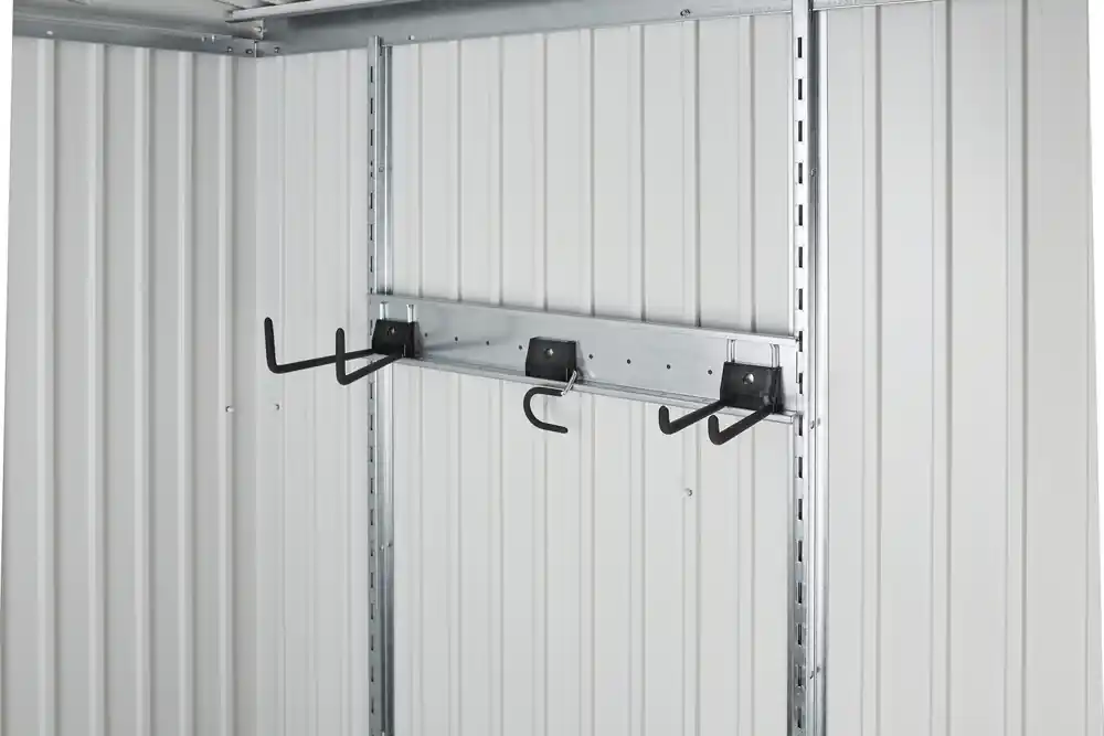 Nouveauté Rails et crochets pour abri de jardin et armoire Biohort Livraison à domicile incluse