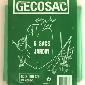 Produit De Marque Sac jardin polyéthylène 85x100cm - Vert - 100 microns GECOSAC
