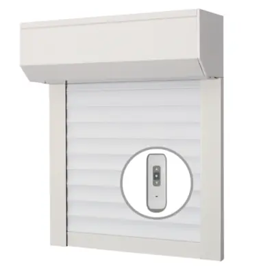 Prix Choc Volet roulant en lames aluminium motorisé radio h 2200 x L 1200 mm