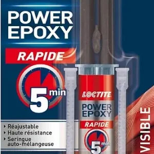 Offre Spéciale Colle époxy rapide - Invisible - Seringue 11ml LOCTITE