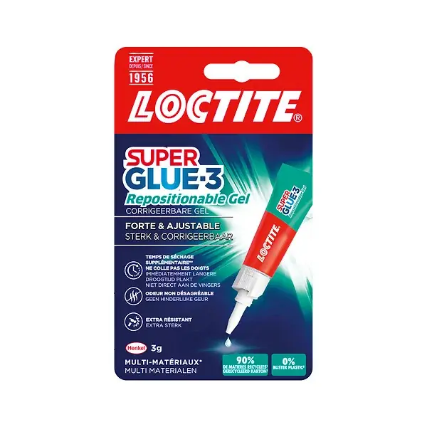 Colle SuperGlue-3 Pure Gel gel 3g LOCTITE Marque