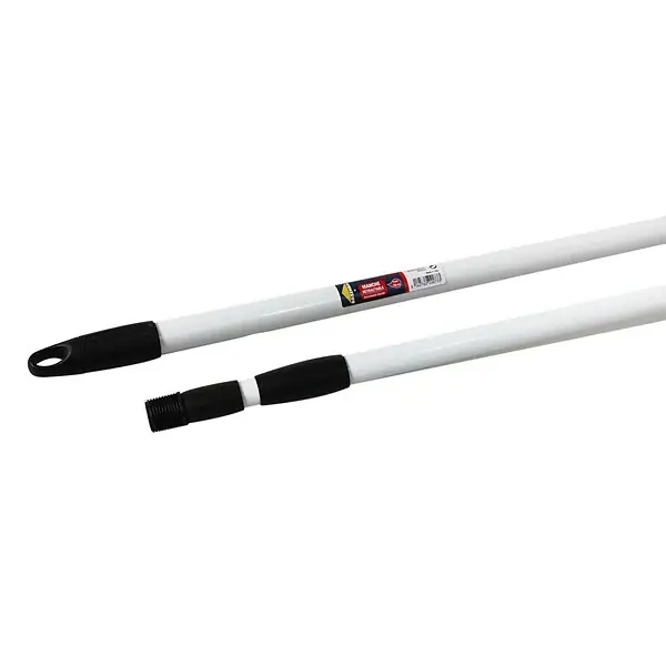 Nouvel Arrivage Manche rétractable télescopique - Métal - Blanc - 130 cm ROZENBAL