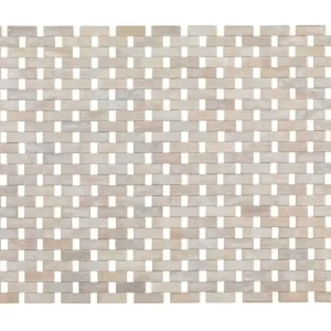 Tapis de bain rectangulaire Bambou massif 50 x 80 cm WENKO Vente Flash