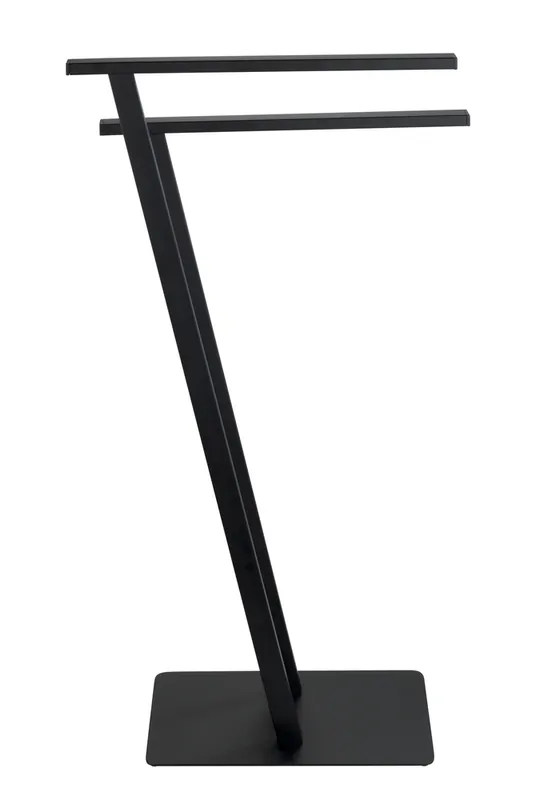Porte-serviettes asymétrique à poser Lirio noir mat WENKO Solde