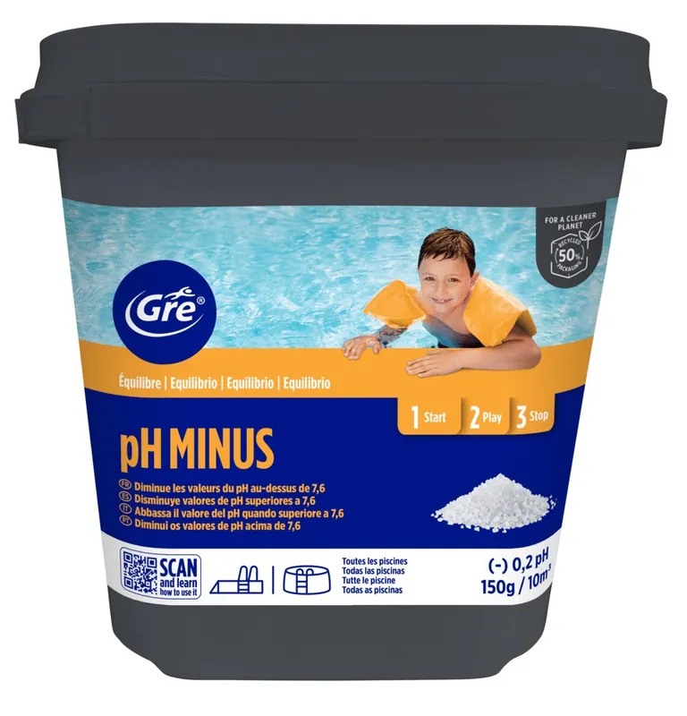 Offre Du Jour Régulateur piscine PH MOINS granulés seau de 5 kg GRE