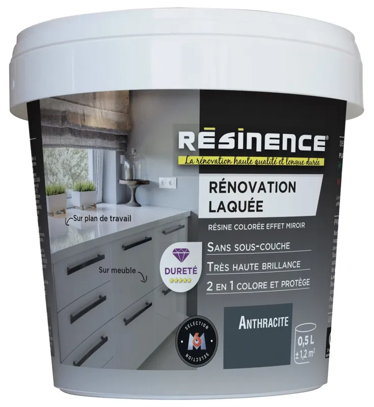Résine de Rénovation Laquée anthracite 500 ml RESINENCE Affaire À Saisir