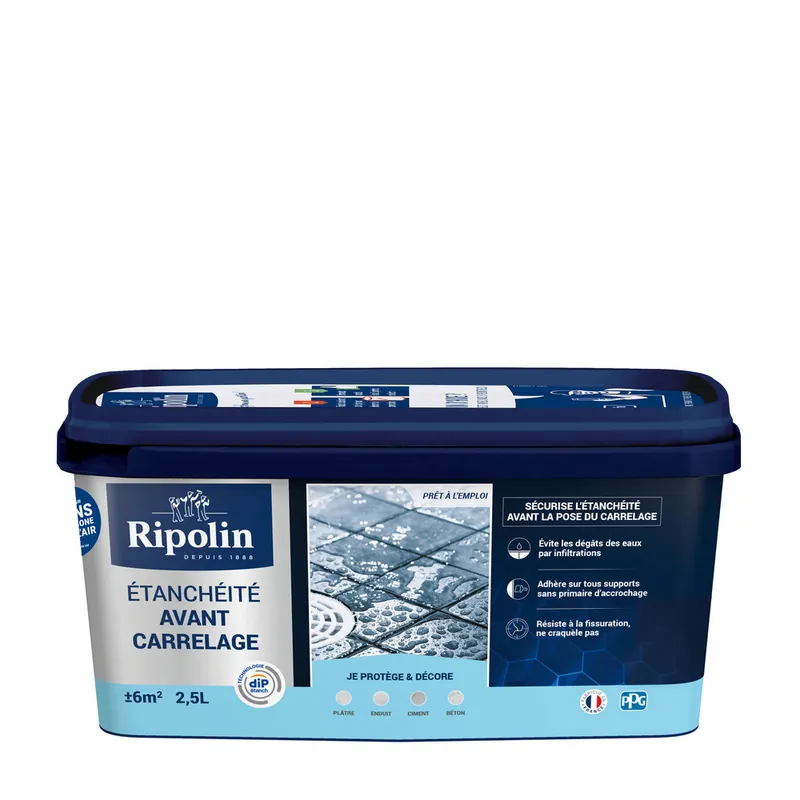 Super Prix Étanchéité avant carrelage blanc mat 2,5 l by DIP ETANCH - RIPOLIN