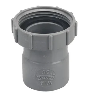Prix Réduit Douille femelle écrou prisonnier - PVC - D32mm - 33x42mm WAVIN