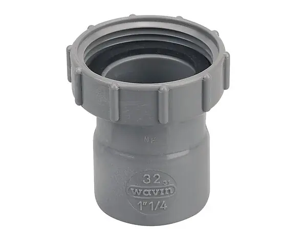 Prix Réduit Douille femelle écrou prisonnier - PVC - D32mm - 33x42mm WAVIN