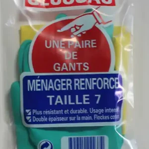 Solde Paire de gants ménagers renforcés T7 Usage intensif GECOSAC