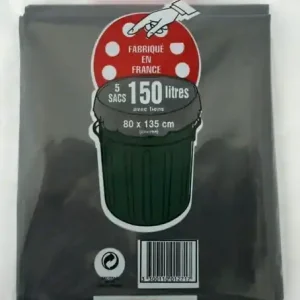 Sacs poubelle - Lot de 5 - 150 L GECOSAC Certifié