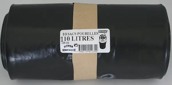 Sac poubelle 110L - Haute capacité - Lot de 10 GECOSAC Populaire