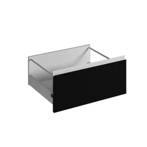 Livraison Express Façade tiroir avec poignée intégrée pour meuble de cuisine Mallorca noir mat 27,6 x 60 cm OFITRES