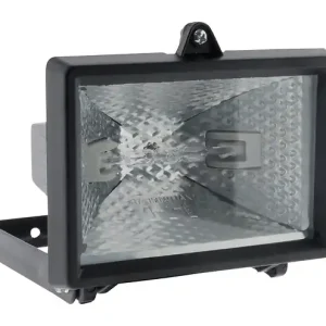 Projecteur halogène 120W Noir IP54 ELEXITY Nouveauté
