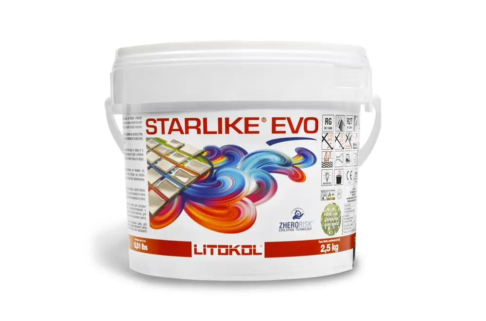 Mortier époxy bi-composant antiacide travertin 205 Starlike EVO 2,5 kg LITOKOL Must-Have