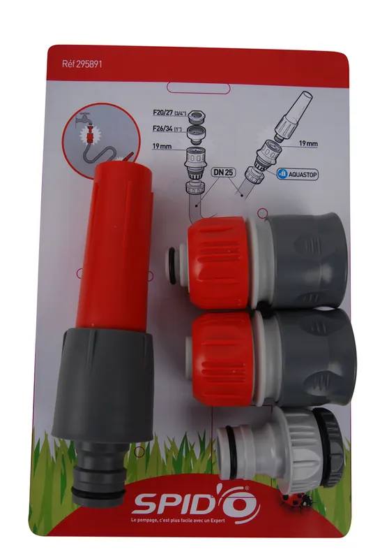 Meilleure Vente Ensemble d‘arrosage gros débit diamètre 25 mm SPID‘O