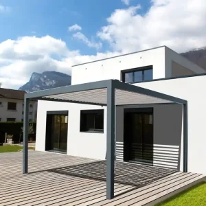 Dernier Modèle Pergola bioclimatique autoportante Sofia 4 x 3 m HOMALU