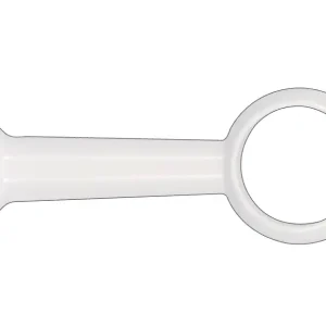 Support de barre de penderie L 50 mm diam 16 mm blanc par 2 MOBOIS Achat Immédiat