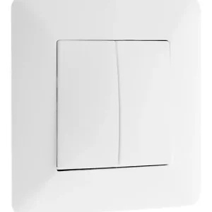 Interrupteur va-et-vient double - Blanc - 10A ZENITECH Livraison Express