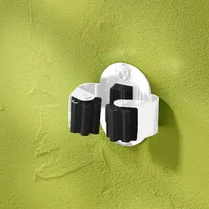Pas Cher Lot de 2 supports bloc manche - Acier - Blanc - 16 à 32mm MOTTEZ