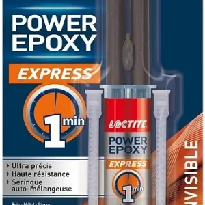 Expédition Rapide Colle époxy bi-composant - Seringue 11ml - Prise 1 minute LOCTITE