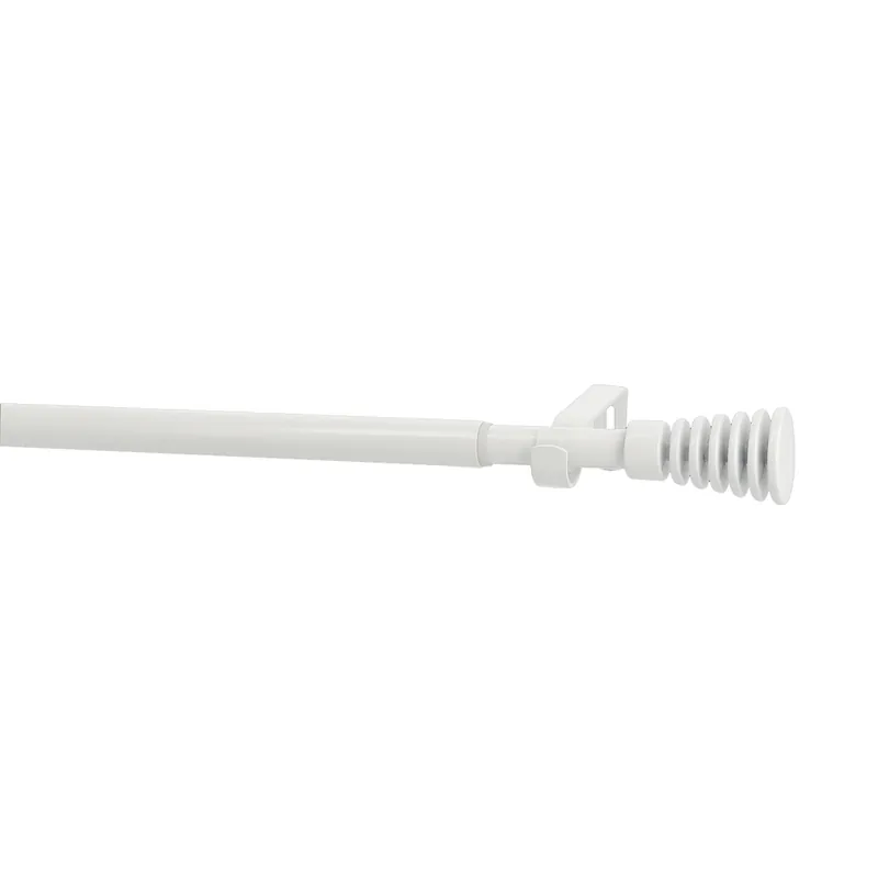 Kit tringle à rideaux extensible en métal de 1.60 à 3 m diam 16 à 19 mm Finition Blanc - MOBOIS Nouveauté